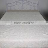 Elegant White Embroidery Quilt Hotel White Embroidery Quilt Set