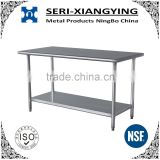 NSF approval detechable prep stainless steel work table for commercial kitchen or restaurant