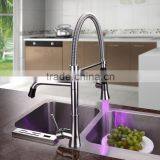 LED Chrome Commercial Style Pre Rinse Kitchen Faucet With Pot Filler 1020-CP thumbnail-1
