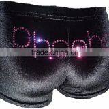 Velour Hipster Gymnastic Dance Shorts thumbnail-1