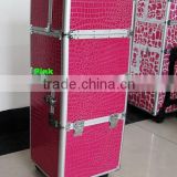 wholesale price OEM Aluminium cosmetic case beauty cosmetic case cosmetic rolling case beauty case