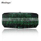 Custom Professional USB Computer Game Keyboard With Green Backlit thumbnail-4