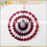 Party Decoration Handmade Hanging Striped Paper Pinwheels