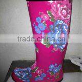 2013 Classical Flavor Big Flower Overshoes Rain Boots