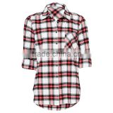 High Quality Custom Design Shirt 2016 Latest Check Shirt Designs For Women
