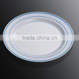 6"Disposable Plate For Party,Plastic Round Dinner Plate With Silver Coated thumbnail-6