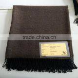Warm Soft Pluffy Alpaca Blended Plaid Throw thumbnail-5