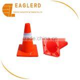 30cm Height Soft Flexible PVC Traffic Cone With Reflective Tapes