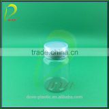 60ml clear plastic small plastic bottle factory with aluminum cap