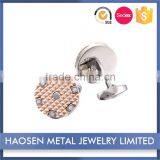 Quick Lead 2016 New Style Brass Zircon Cuff Links thumbnail-2