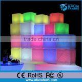 Illuminated Rgb Color Bar/nightclub Furniture Decorative Cube Led Shelf for Bottles