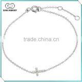 Hot Sale 925 Silver Mini Cross Bracelet thumbnail-1