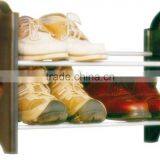 Kawachi Convertible Lightweight 2 Tier Shoe Rack Organiser thumbnail-2