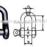 Stainless Steel US Type Dee Shackle Over Size Pin (Marine Hardware) thumbnail-1