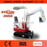Everun Small Work Mini Wheel Crawler Excavator for Sale
