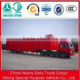 Enclosed Box Semi-Trailer/Curtin Side Trailer For 20-60 Tons Heavy Duty Transport thumbnail-2
