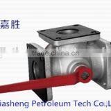 Fuel Tanker Aluminium 3 Way Ball Valve thumbnail-1