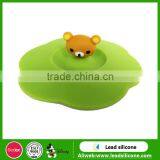 Food Grade Silicone Rubber Coffee Cup Lid, Custom Cartoon Silicone Cup Cover thumbnail-3