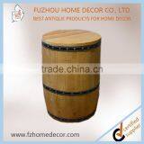 2017 Latest Antique Decorative Wooden Storage Organizer Cask With Barrel Shape thumbnail-4