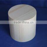 FSC Handmade Natural Office Use Round Pine Wooden Pen Holder Made in China thumbnail-2