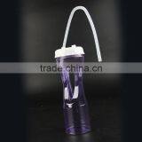 Party Single Wall Plastic Drinking Bottle With Straw thumbnail-3