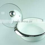 Stock Cheap Ceramics Tureen With Glass Cover and Silver Plating Line thumbnail-2