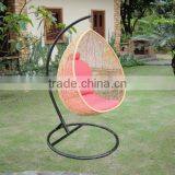 PE Rattan Hanging Egg Chair- Steel Frame