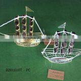 Iron Boat Shape Crafts With Sails for Decoration thumbnail-3