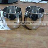 Stainless Steel Mule Mug,Stainless Steel Moscow Mule Mug,Solid Copper Moscow Mule Mug,Stainless Steel Mug for Vodka thumbnail-1