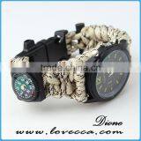 Multicolor Wholesale Firestarter Survival Paracord Watch Bracelet for Outdoor thumbnail-1