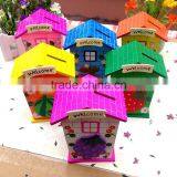 Children Prizes for Cartoon Colorful Custom Wood Money Saving Box thumbnail-2