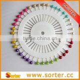 Wholesale Glass Pearl Head Quilting Pins,Round Shape Ball Pearl Head Pins thumbnail-1