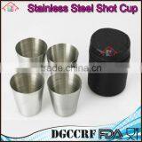 NBRSC 4 Pcs Mini Stainless Steel Cup Mug Drinking Wine Beer Tea Coffee Tumbler Camping Travel thumbnail-4