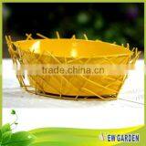 European Modern Rural Style Handmade Decorative Standing Metal Wire Vases thumbnail-1