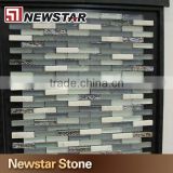 Gass mix stone mosaic tile for swimming pool