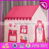 Portable Kids Playhouse Cotton Girls Play Tent Best Sale Indoor Pink Girls Play Tent W08L007 thumbnail-3