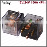 Integrate Waterproof Relay Vehicle 12Volt 100A Transparent Relay SPST 4 Pins