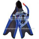 Good Feedback and High Quality Two Window Scuba Diving Mask With Snorkel and Fins Diving Set thumbnail-1