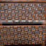 Buffet Console Batik Carved Brown Teak Wood Furniture thumbnail-5