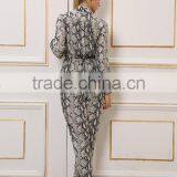Ladies Long Sleeve Slinky Cuffed Jumpsuit for Women thumbnail-3