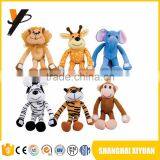 Cuddly stuffed long arms animals monkey custom made plush toy manufacturer