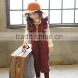 2017 Fashion Clothing for Children Girls Ruffle Jeans Jumpsuit thumbnail-2