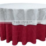 2016 hot sale high quality round polyester jacquard table cloth