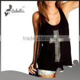 Loose Tank Tops Wholesale Black Tank Tops Casual Wear thumbnail-1