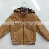 EUROPEAN FASHION KIDS CLOTHES STOCK PU JACKET FOR BOYS thumbnail-1