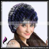 CX-C-189E 2016 New Genuine Rabbit Fur Women Winter European Style Hat Cap thumbnail-1