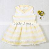 Hot Selling Sleeveless Stripe Kids Clothing Casual Baby Girls Frocks Designs Children Girl Dress thumbnail-1
