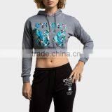 Hot Sale Hoodies Long Sleeve Crew Neck Ladies Sexy Sportswear thumbnail-1