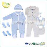 High Quality Cheap Baby Clothes Set Cotton Plain Newborn Baby Clothes Gift Set thumbnail-1