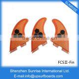 FCS II G5 Fins Orange Honeycomb Fiber Fin FCS 2 Fins in Surfing thumbnail-6